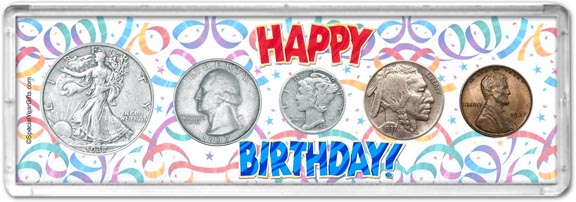 1937 Happy Birthday Coin Gift Set LARGE