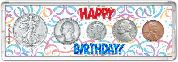 1939 Happy Birthday Coin Gift Set LARGE
