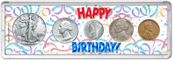 1940 Happy Birthday Coin Gift Set LARGE