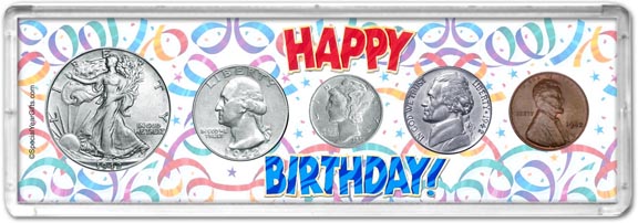 1942 Happy Birthday Coin Gift Set LARGE
