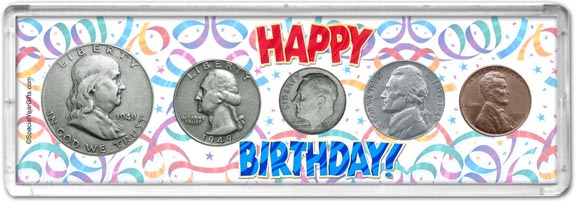 1949 Happy Birthday Coin Gift Set MAIN