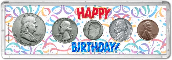 1953 Happy Birthday Coin Gift Set LARGE