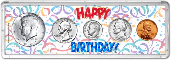 1967 Happy Birthday Coin Gift Set LARGE