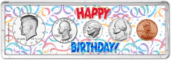 1972 Happy Birthday Coin Gift Set MAIN