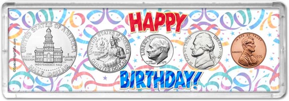 1976 Happy Birthday Coin Gift Set LARGE