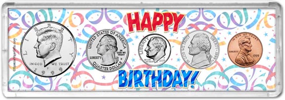 1999 Happy Birthday Coin Gift Set MAIN