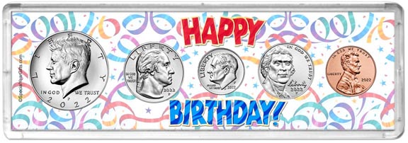 Happy Birthday Coin Gift Set LARGE