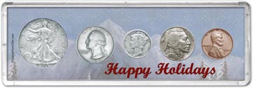 1934 Happy Holidays Coin Gift Set THUMBNAIL