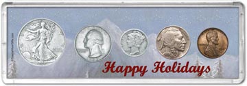 1937 Happy Holidays Coin Gift Set THUMBNAIL