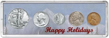 1940 Happy Holidays Coin Gift Set THUMBNAIL