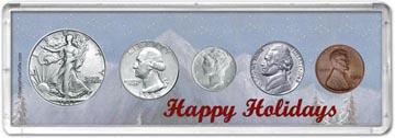 1942 Happy Holidays Coin Gift Set THUMBNAIL