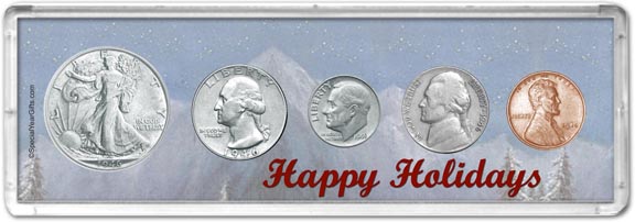 1946 Happy Holidays Coin Gift Set LARGE