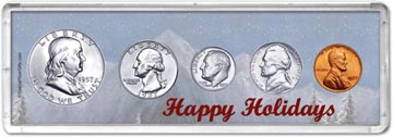 1957 Happy Holidays Coin Gift Set THUMBNAIL