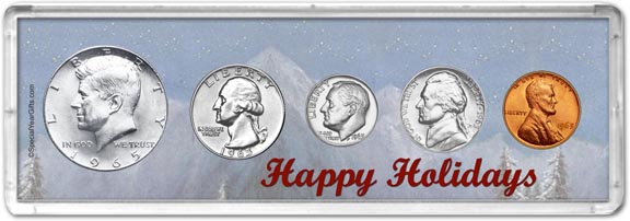 1965 Happy Holidays Coin Gift Set MAIN