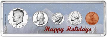 1970 Happy Holidays Coin Gift Set THUMBNAIL
