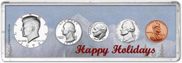 1973 Happy Holidays Coin Gift Set THUMBNAIL