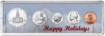 1976 Happy Holidays Coin Gift Set THUMBNAIL