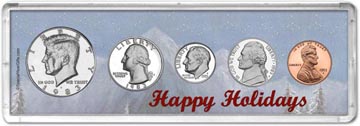 1983 Happy Holidays Coin Gift Set THUMBNAIL