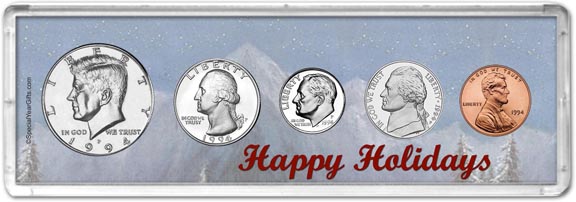 1994 Happy Holidays Coin Gift Set MAIN