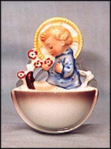 Child With Flowers, M. I. Hummel Holy Water Font MAIN