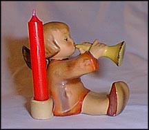 Angel, Joyous News With Trumpet, M. I. Hummel Candle Holder MAIN