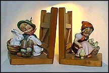 Playmates/Chick Girl, M. I. Hummel Bookend MAIN