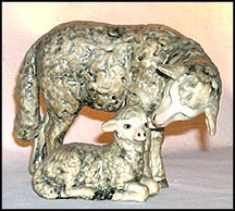 Sheep, standing with lamb, M. I. Hummel Nativity MAIN