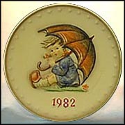 1982 Umbrella Girl, M. I. Hummel Annual Plate MAIN