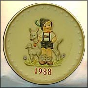 1988 Little Goat Herder, M. I. Hummel Annual Plate MAIN