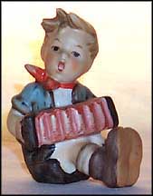 Boy With Accordion, M. I. Hummel Figurine MAIN