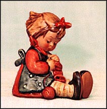 Knit One, Purl One, M. I. Hummel Figurine MAIN