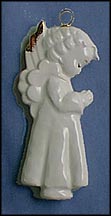 Prayer Of Thanks (white), M. I. Hummel Angels Of Christmas Ornament MAIN