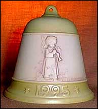 1995 Festival Harmony With Flute, M. I. Hummel Christmas Bell MAIN
