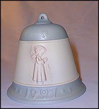 1997 Thanksgiving Prayer, M. I. Hummel Christmas Bell MAIN