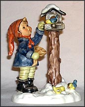 Benevolent Birdfeeder, M. I. Hummel Figurine MAIN