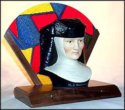 Sister Berta Hummel - With Wooden Base, M. I. Hummel Bust MAIN