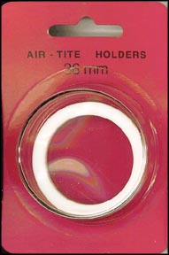 Air-Tite Coin Capsule, Model I, 36mm, white ring MAIN