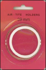 Air-Tite Coin Capsule, Model I, 39mm, white ring MAIN