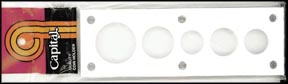 Capital Plastics #11 Cent thru Half Dollar Holder, No Printing, White MAIN