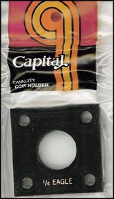 Capital Plastics #144 1/4 Gold Eagle, Black MAIN