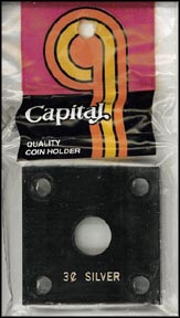 Capital Plastics #144 3 Cent Silver, Black MAIN