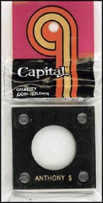 Capital Plastics #144 Susan B. Anthony Dollar, Black MAIN