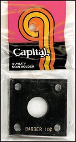 Capital Plastics #144 Barber Dime, Black MAIN