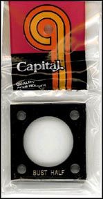Capital Plastics #144 Bust Half Dollar, Black MAIN