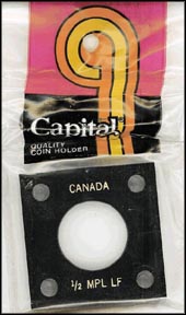 Capital Plastics #144 Canadian 1/2 Maple Leaf, Black MAIN