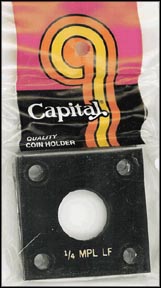 Capital Plastics #144 Canadian 1/4 Maple Leaf, Black MAIN