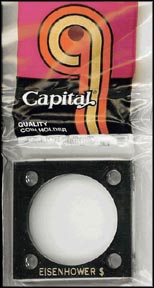 Capital Plastics #144 Eisenhower Dollar, Black MAIN