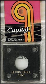 Capital Plastics #144 Flying Eagle Cent, Black MAIN