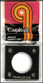 Capital Plastics #144 Franklin Half Dollar, Black MAIN