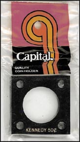 Capital Plastics #144 Kennedy Half Dollar, Black MAIN